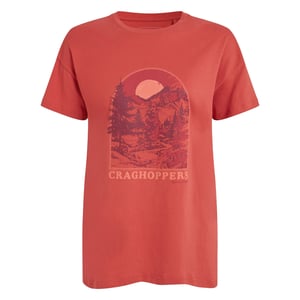 Craghoppers Dames/Dames Yago Berg T-Shirt (Compote Rood)