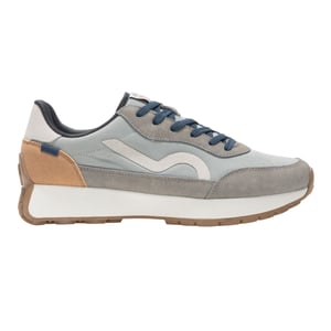 Regatta Heren Marine Heritage II Suede Trainers (Grijs/Denim)
