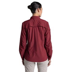 Craghoppers Dames/Dames Adventure III Nosilife Shirt Met Lange Mouwen (Riad Rood)