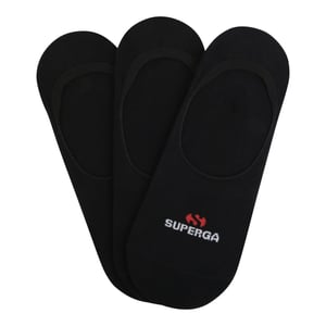 Superga Dames/Dames No Show Sokken (Set van 3) (Zwart)