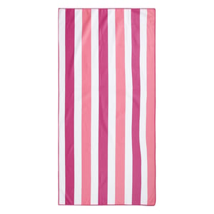 Regatta Streep Microvezel Strandlaken (Roze Violet/Roze Limonade)