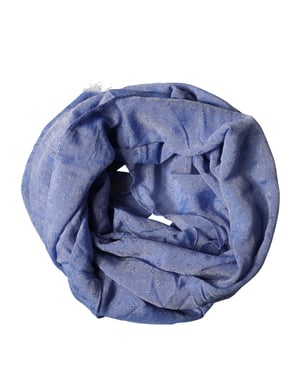 Dolce & Gabbana Blauwe Kant Sjaal Katoenen Nekwrap Schal