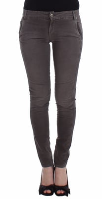 Ermanno Scervino Grijze Slim Jeans Denim Broek Skinny Leg Stretch
