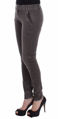 Ermanno Scervino Grijze Slim Jeans Denim Broek Skinny Leg Stretch