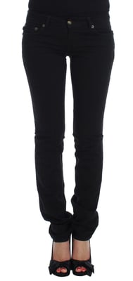Cavalli Zwarte Katoenen Stretch Slim Skinny Fit Jeans