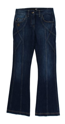 Cavalli Blauw Katoen Stretch Lage Taille Jeans