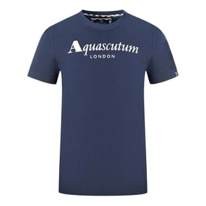 Aquascutum Heren Londen T-Shirt (Marine)