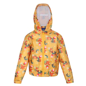 Regatta Muddy Puddle Peppa Pig Gebloemd Waterdicht Jasje voor kinderen/Kinderen (Glimlicht geel)