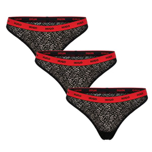 Verpakking van 3 Dameskant Thongs met Logo 50535265