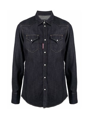 Hennep Western denim overhemd