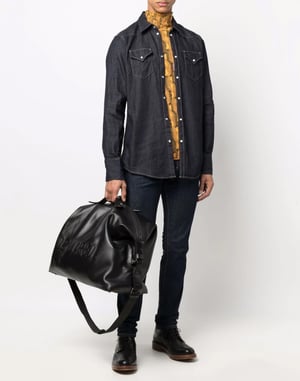 Hennep Western denim overhemd
