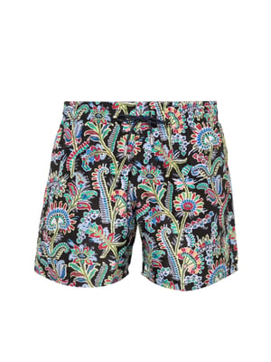 Zwembroek met paisleyprint en logo