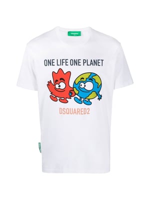 T-shirt met het One Life One Planet-logo