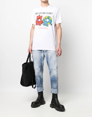 T-shirt met het One Life One Planet-logo