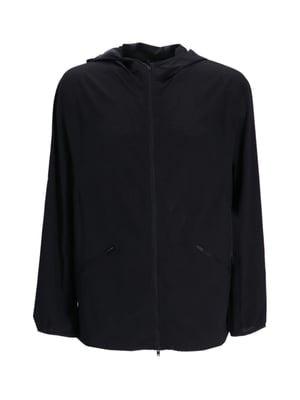 Running Logo Ripstop Hooded Jacket