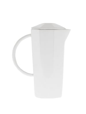 Waterkan met achthoekig logo op deksel