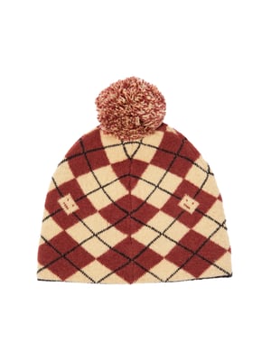 Argyle-muts van wolmix