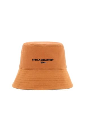 Eco katoenen bucket hat met logo