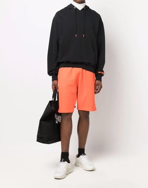 Sweatshorts met logo, gemaakt van gerecycled materiaal