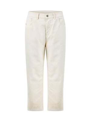 Cropped jeans met taps toelopende pijpen