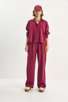 Shirt-Broek Twee-Delige Coördinatie Set