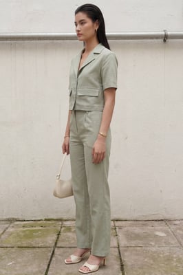 Shirt met Zakdetail & Broek Twee-stukset