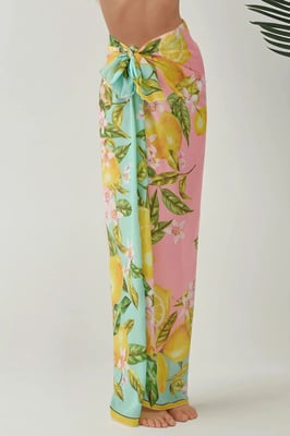Gedrukte Strand Maxi Cover-Up