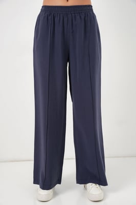 Wijde Pantalons met Elastiche Taille