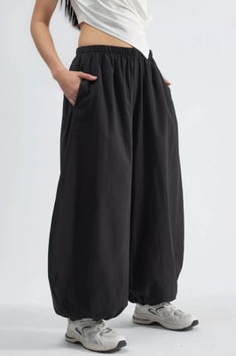 Elastische Taille Ballonbroek met Zakken
