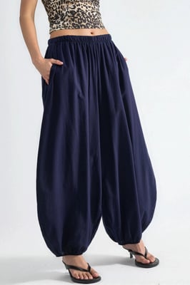 Elastische Taille Ballonbroeken met Zakjes