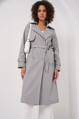 Dubbelzijdige Lange Trenchcoat