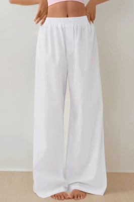 Hoge taille relaxte loungebroek