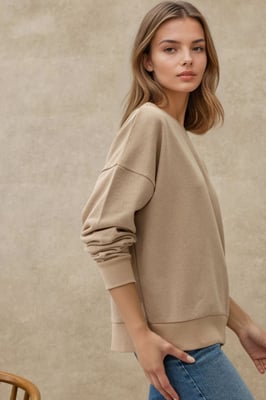 Oversized Crewneck Basis Sweatshirt