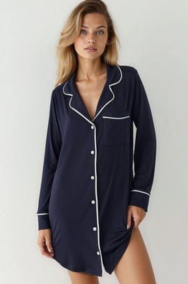 Extra Zachte Touch Ontspannen Pasvorm Mini Loungejurk met Shirtkraag