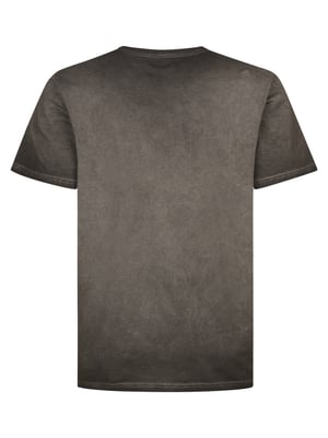 Petrol Industries - Heren Plus Size Logo T-shirt Meteorito - Zwart