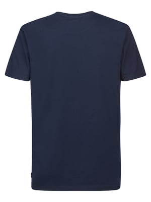 Petrol Industries - Heren Jersey T-shirt met print Huracán - Blauw