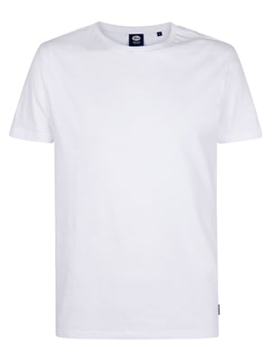 Petrol Industries - Heren Jersey T-shirt EclipseLuna - Wit