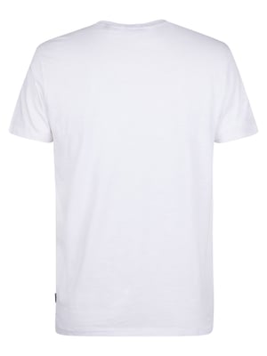 Petrol Industries - Heren Jersey T-shirt EclipseLuna - Wit