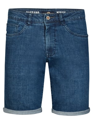 Petrol Industries - Heren Bassano Regular Jeansshort Shockwave - Blauw