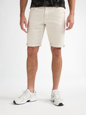 Petrol Industries - Heren Jackson Gekleurde Denim Short Coconut - Wit