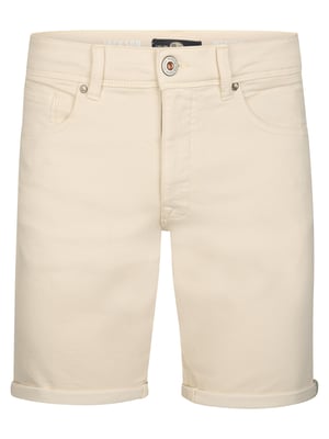 Petrol Industries - Heren Jackson Gekleurde Denim Short Coconut - Wit