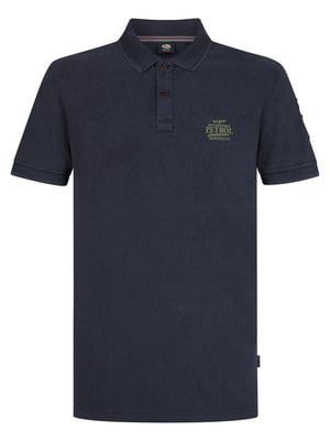 Petrol Industries - Heren Piqué polo Tracción - Blauw