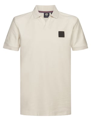 Petrol Industries - Heren Piqué polo BroncoRacer - Wit
