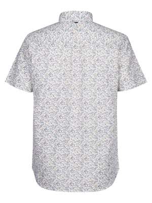 Petrol Industries - Heren Overhemd met all-over print Drifter - Wit