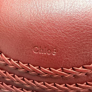 Chloé Small Hudson Crossbodytas in bordeauxrood leer