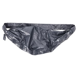 Lemaire Croissant-tas in grijs leer