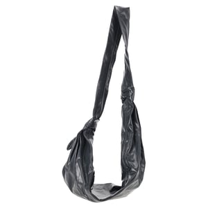 Lemaire Croissant-tas in grijs leer