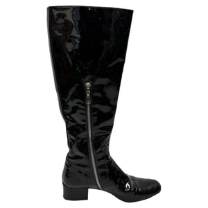 Saint Laurent Babies 40 kniehoge laarzen in zwart lakleer