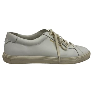 Saint Laurent Andy lage sneakers in wit kalfsleer