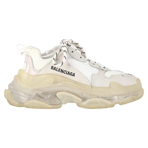 Balenciaga Triple S sneakers met transparante zool in wit polyester